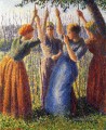 Bauer Frau Anpflanzen Stakes 1891 Camille Pissarro